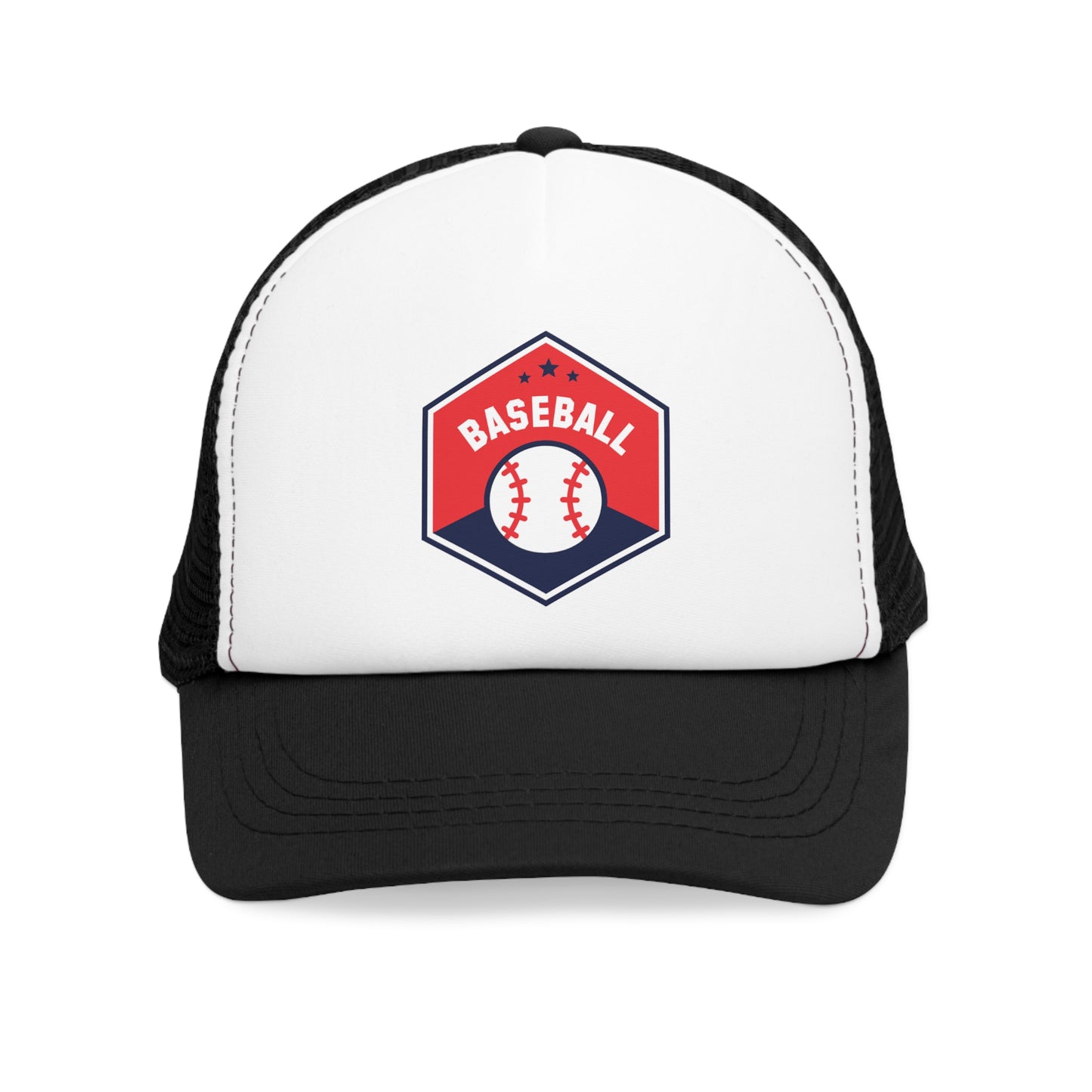 Mesh Cap Hat with Baseball Design – Adjustable Trucker Hat for Men & Women, Black, Blue, Pink, Red